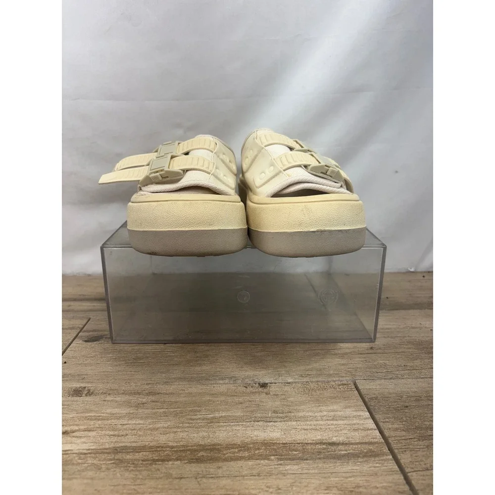 Eytys Capri CCE Cream Platform Sandals Mens 7.5 Buckle Strap Slides Chunky Mules